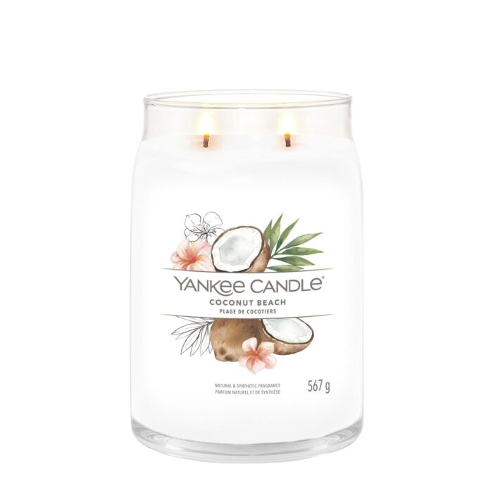 Coconut Beach Signature Large Jar 567g 2-Docht – Produktansicht