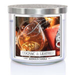 Cognac & Leather 396g Tumbler 3-Docht – Hauptansicht