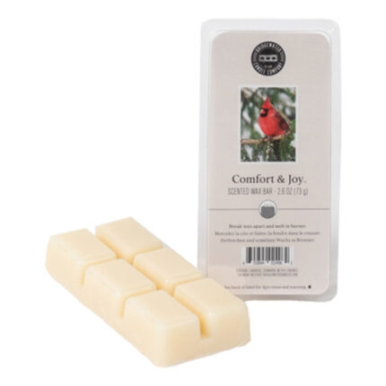 Comfort & Joy Wax Bar mit Verpackung und sichtbaren Wachsstücken