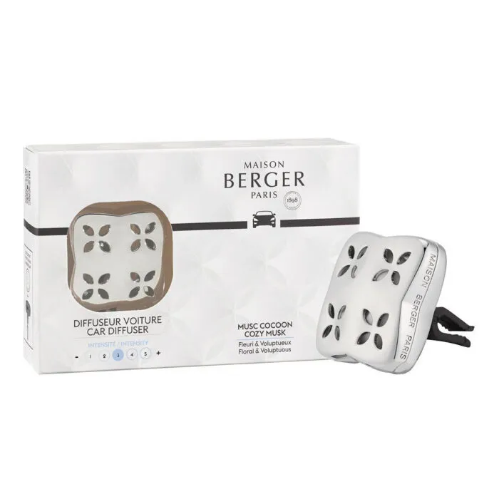 Maison Berger Paris Autoduft-Set mit Duftspender und Produktverpackung