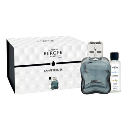 Lampe Berger Set mit blauer Lampe, Nachfüllflasche und Geschenkverpackung