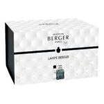 Maison Berger Paris Verpackung mit Abbildung einer Lampe Berger und Nachfüllflasche
