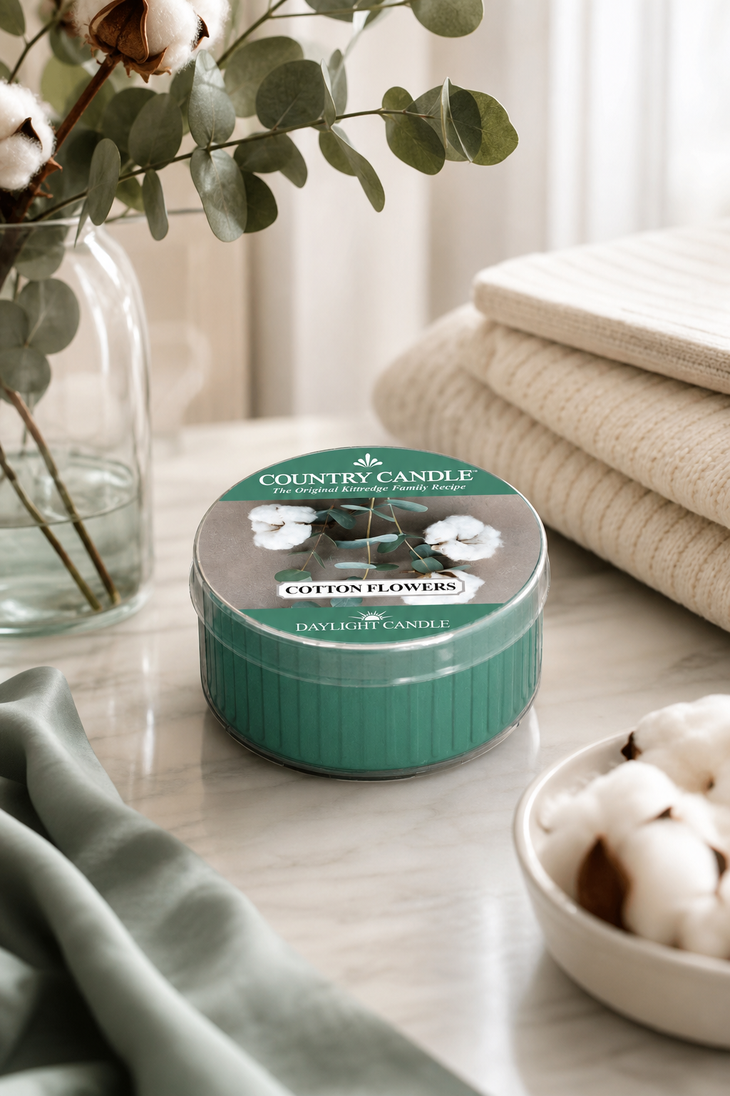 Cotton Flowers Daylight 42g in einer stimmungsvollen Anwendungsszene