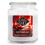Candle Brothers Cozy Fireplace Duftkerze im Glas mit Deckel