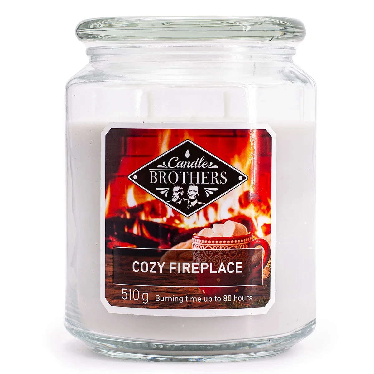 Cozy Fireplace Duftkerze im Glas Candle Brothers Cozy Fireplace Duftkerze im Glas mit Deckel