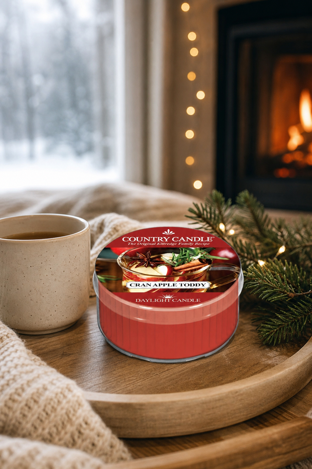 Cran Apple Toddy Daylight 42g in einer stimmungsvollen Anwendungsszene