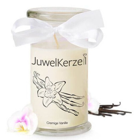 Cremige Vanille (Armband) 380g von Juwel Kerze Creamy Vanilla 400 g creme – Hauptansicht