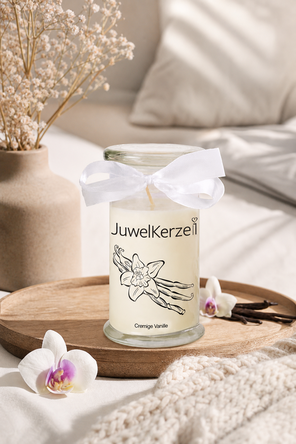 Creamy Vanilla 400 g creme in einer stimmungsvollen Anwendungsszene