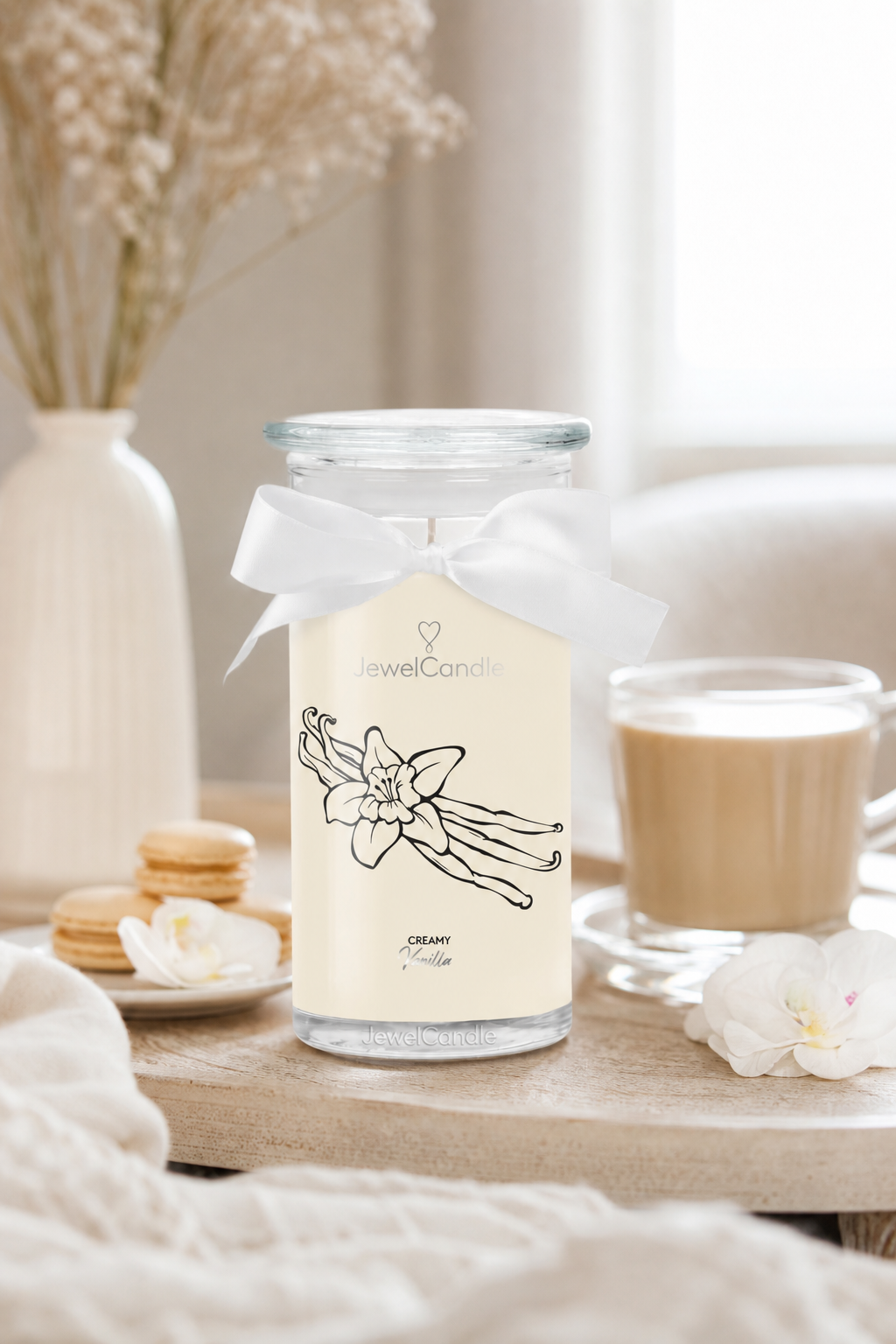 Creamy Vanilla (Halskette) 400g in einer stimmungsvollen Anwendungsszene