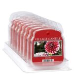 Village Candle Dahlia im transparenten Blister mit rotem Etikett