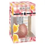 Maison-Berger-Paris-Schachtel mit rosafarbener Lampe Berger