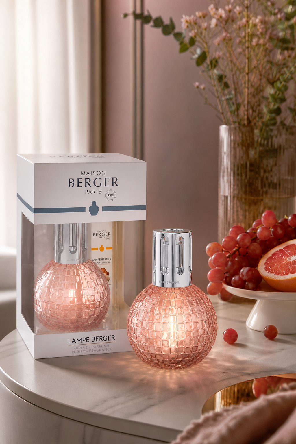 Disco Rose – Starter Set, 250ml, Rosa in einer stimmungsvollen Anwendungsszene