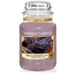 Yankee Candle Dried Lavender & Oak Duftkerze im Glas mit Deckel