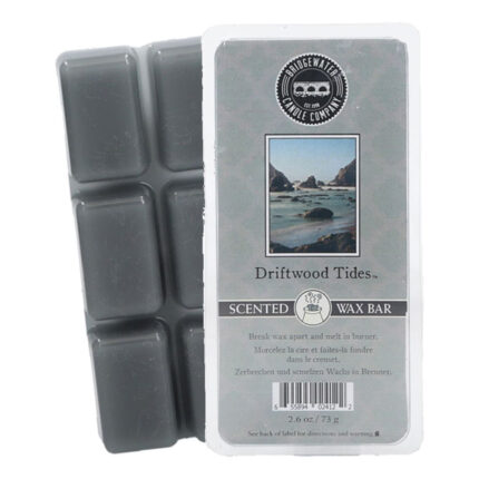 Verpackter Bridgewater Driftwood Tides Duftwachsriegel mit sichtbaren Wachsstücken
