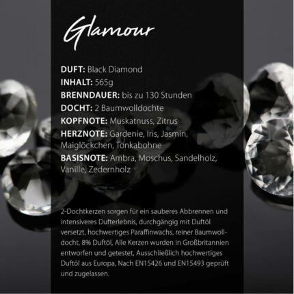 Duftkerze Black Diamond - 565g – Hauptansicht