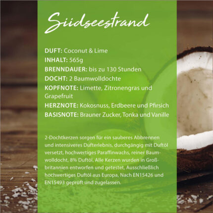 Duftkerze Coconut & Lime - 565g – Hauptansicht