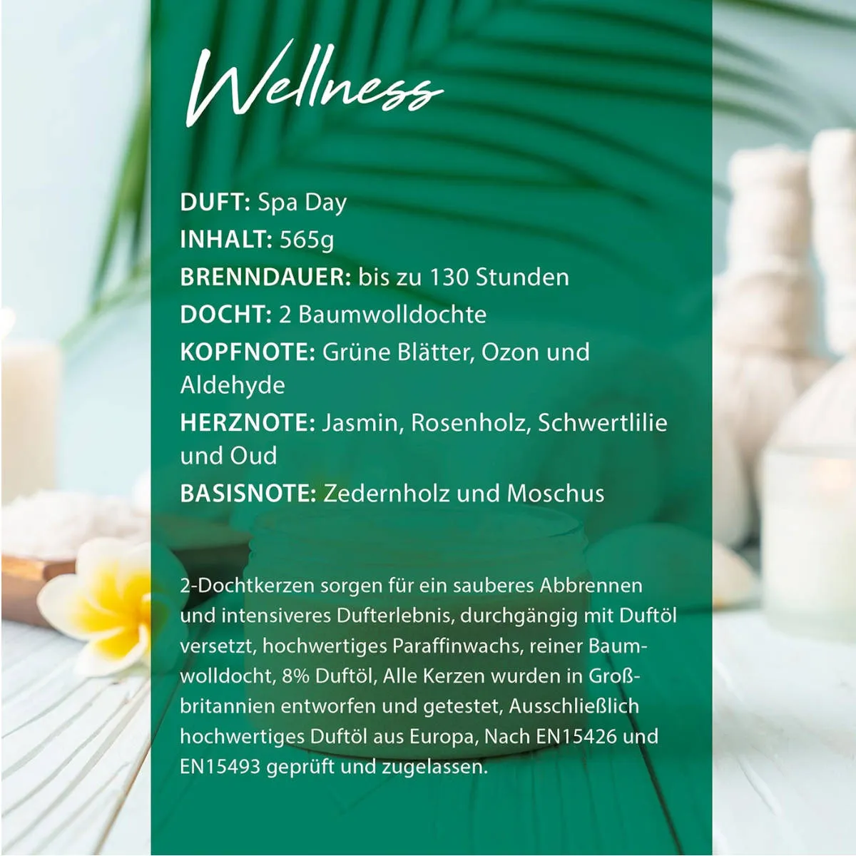 Produktbild Duftkerze Spa Day - 565g – Hauptansicht