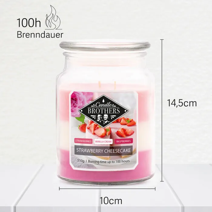 Duftkerze Strawberry Cheesecake - 510g – Produktansicht