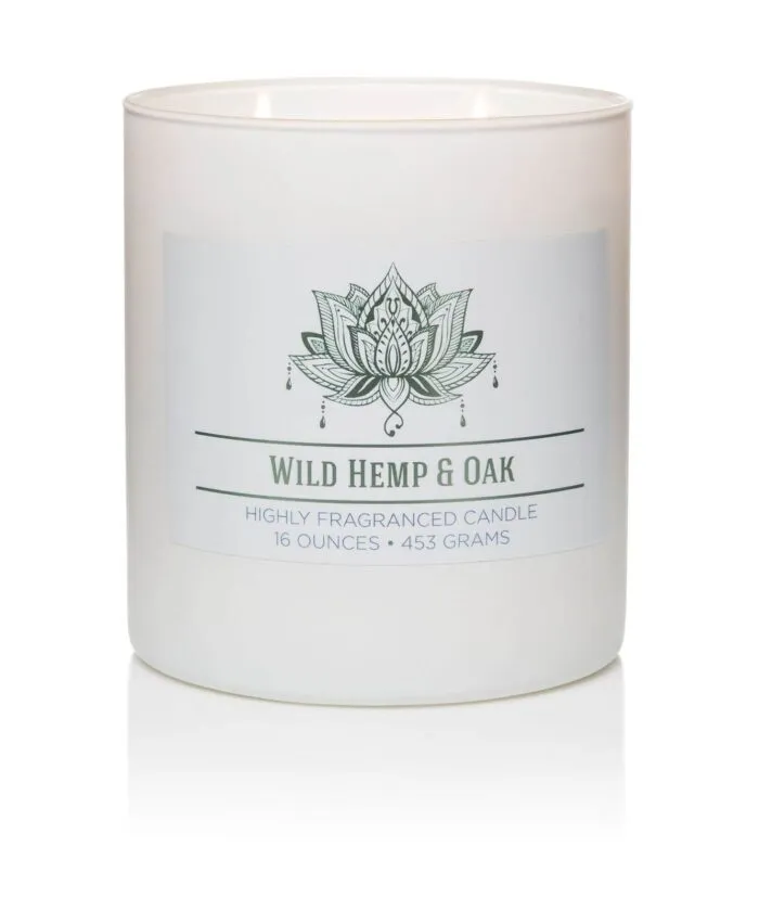 Duftkerze Wild Hemp & Oak - 453g – Produktansicht