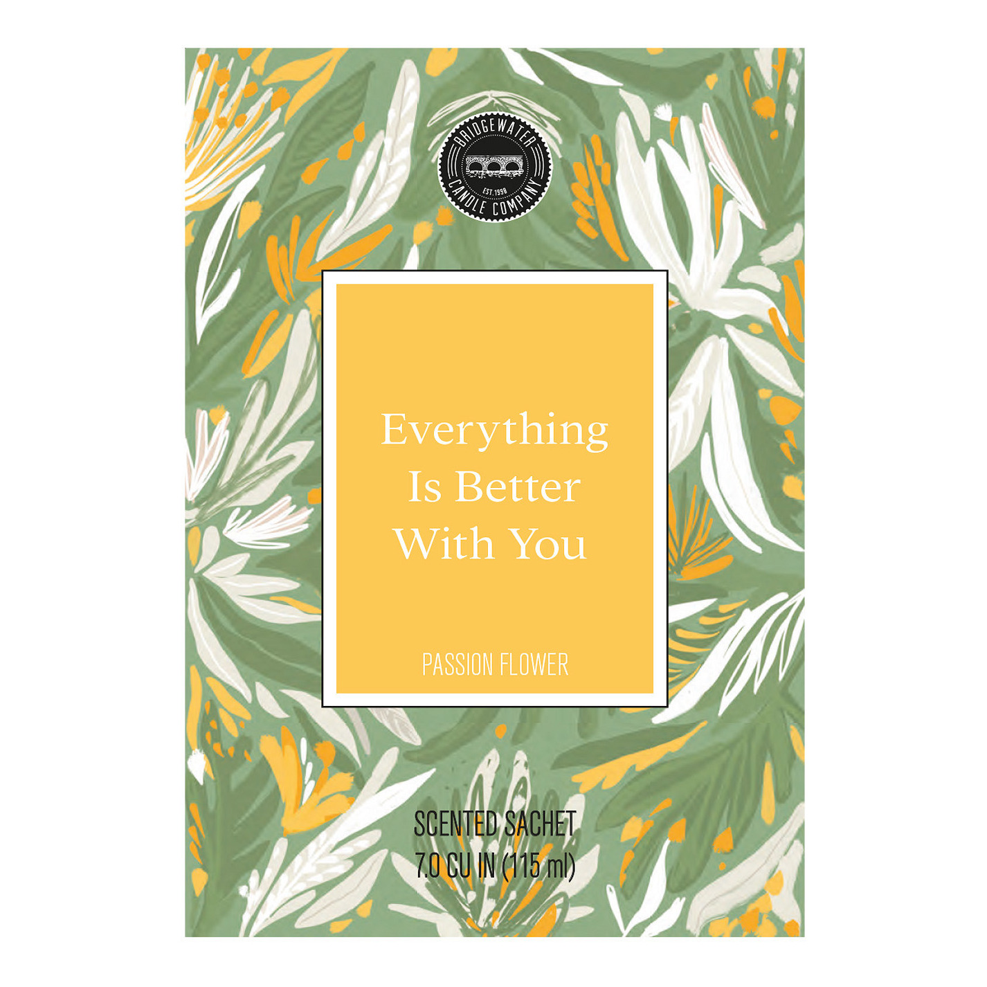 Bridgewater Passion Flower Duftsachet Bridgewater Duftsachet mit Aufdruck Everything Is Better With You und Passion Flower