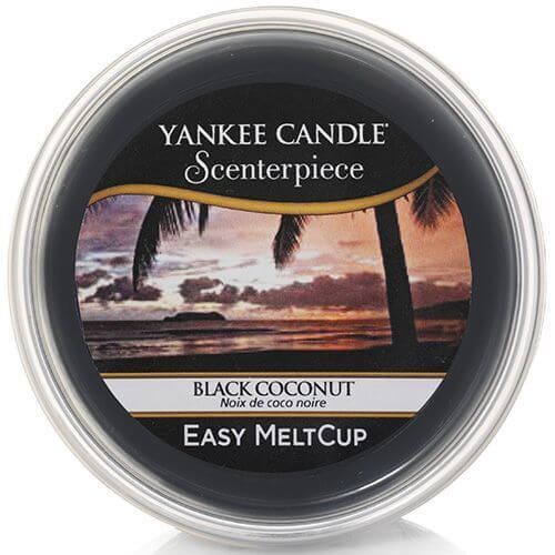 Yankee Candle Black Coconut MeltCup Yankee Candle Scenterpiece Easy MeltCup Black Coconut in transparenter Dose