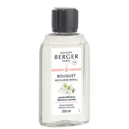 Maison Berger Bouquet Nachfüllflasche Jasmin Précieux mit 200-ml-Etikett