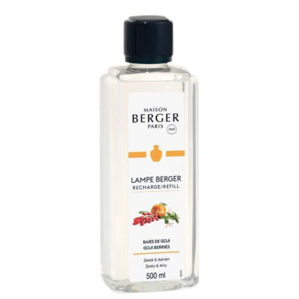 Flasche Lampe Berger Recharge mit Aufdruck Baies de Goji und 500 ml