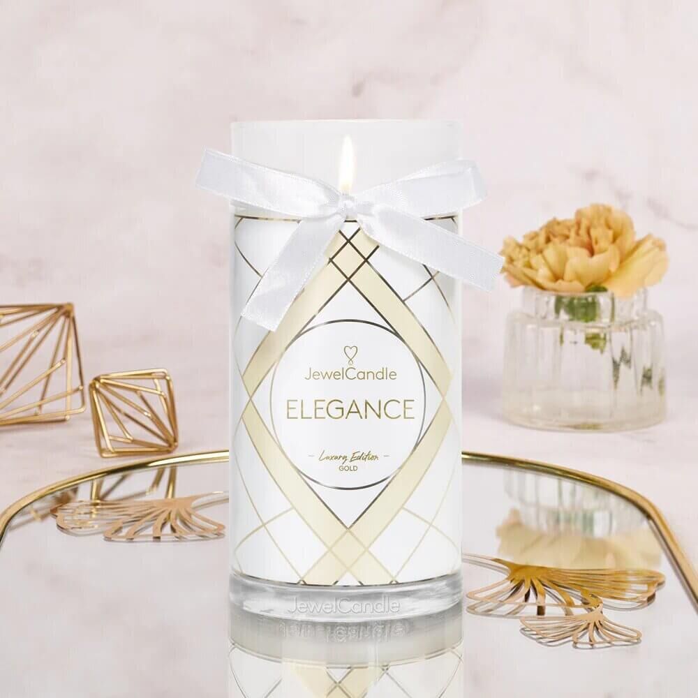 Elegance Luxury Edition Kerze JewelCandle Elegance Luxury Edition Kerze mit weißer Schleife