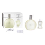 Elektrischer Aroma-Diffuser mit Verpackung, Nachfüllflasche, Fernbedienung und Netzteil