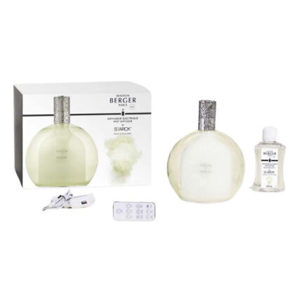 Elektrischer Aroma-Diffuser mit Verpackung, Nachfüllflasche, Fernbedienung und Netzteil
