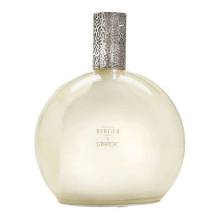 Runder Maison Berger Paris Diffuser mit silberfarbenem Aufsatz