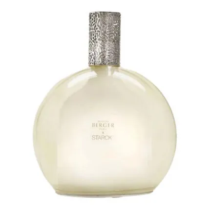 Runder Maison Berger Paris Diffuser mit silberfarbenem Aufsatz