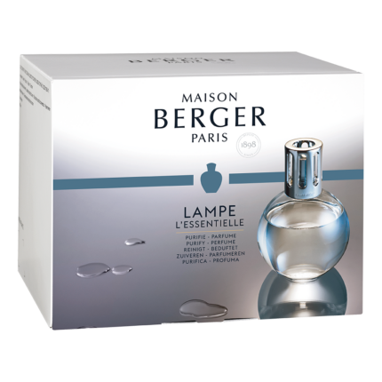 Vorderseite der Maison Berger L’Essentielle Verpackung mit Lampe