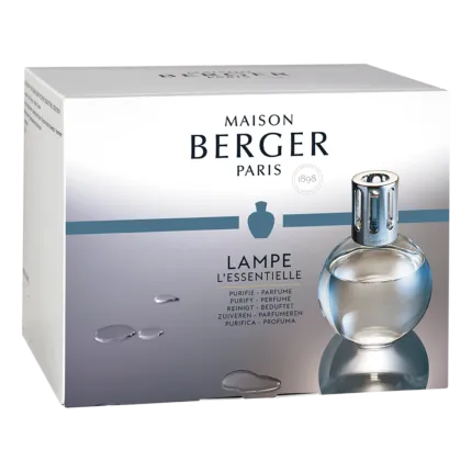 Vorderseite der Maison Berger L’Essentielle Verpackung mit Lampe