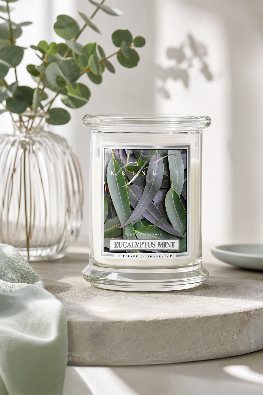 Eucalyptus Mint 411g in einer stimmungsvollen Anwendungsszene