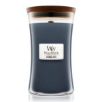 WoodWick Evening Onyx Kerze im Glas mit Holzdeckel
