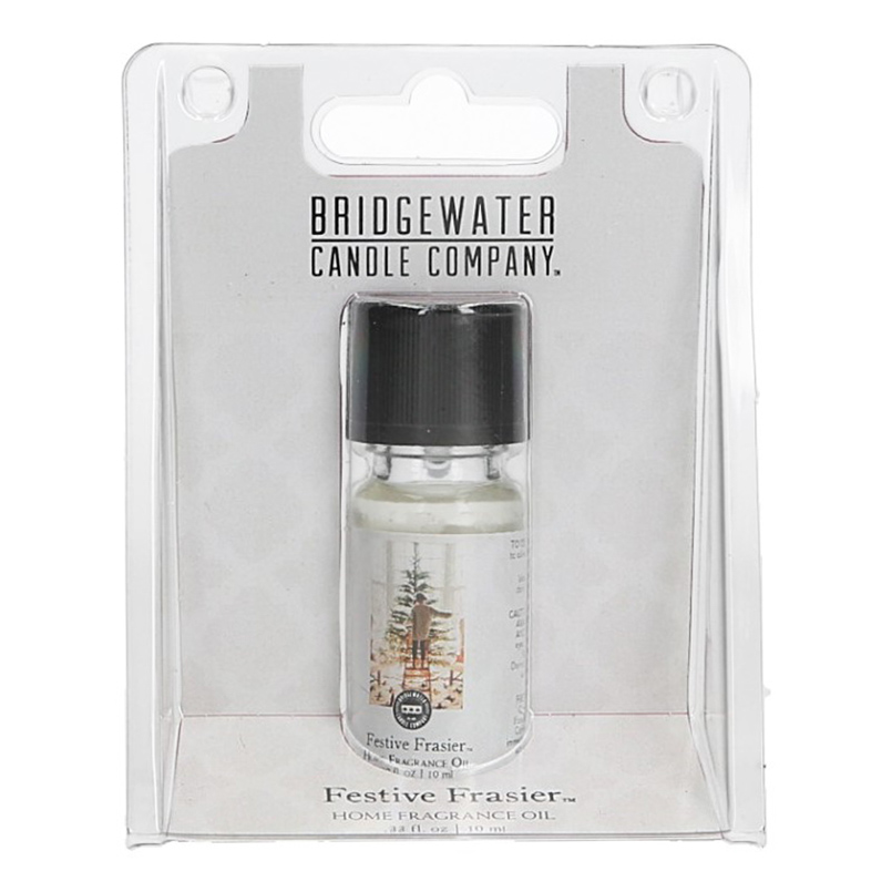 Festive Frasier Duftöl in Verpackung Festive Frasier Home Fragrance Oil von Bridgewater in transparenter Verpackung