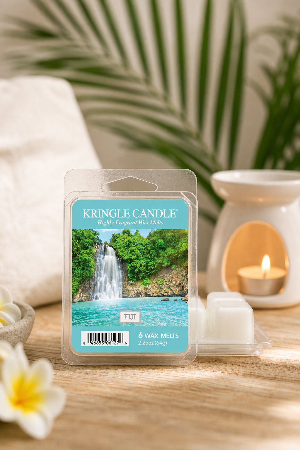Fiji Wax Melts 64g in einer stimmungsvollen Anwendungsszene