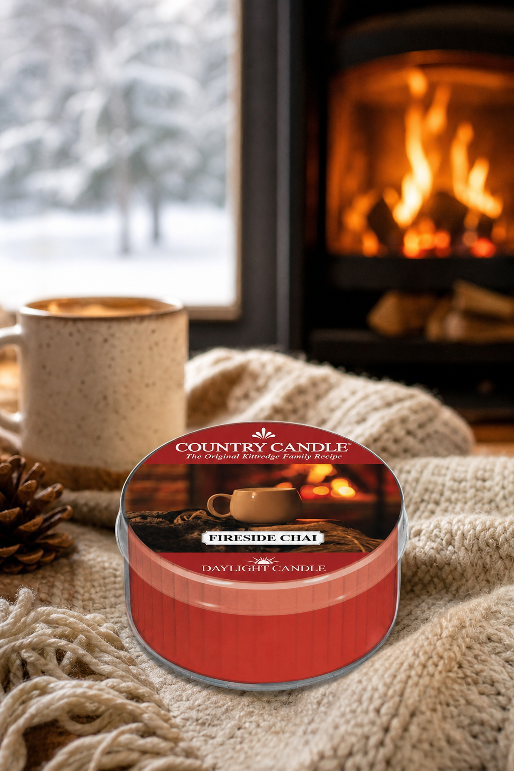 Fireside Chai Daylight 42g in einer stimmungsvollen Anwendungsszene