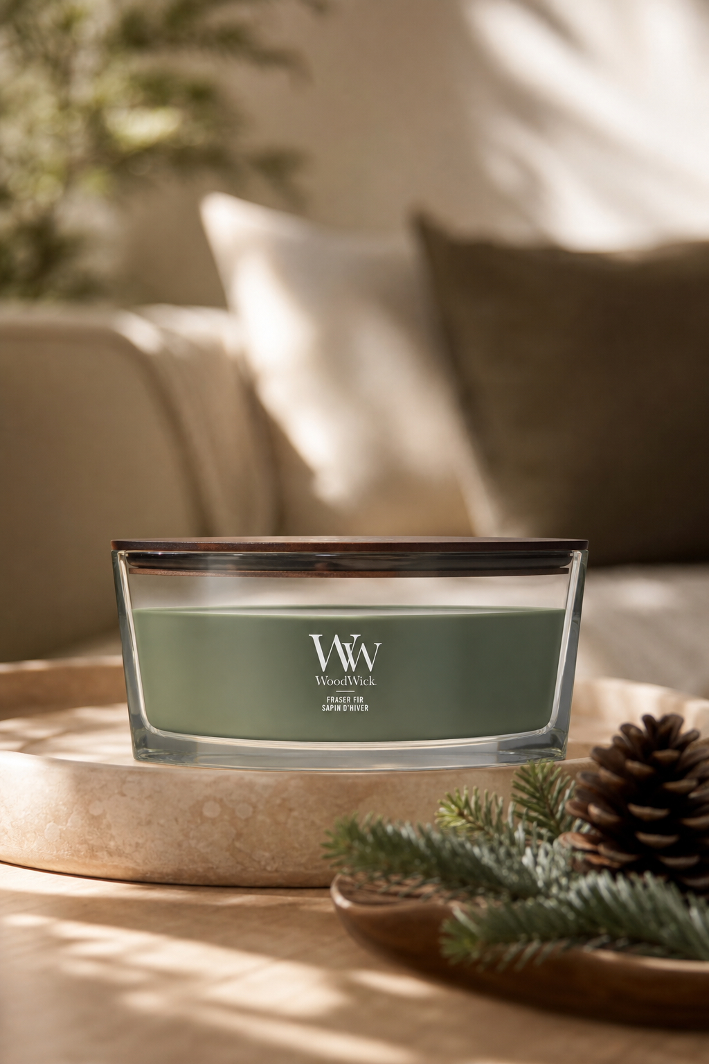 Frasier Fir 454g in einer stimmungsvollen Anwendungsszene