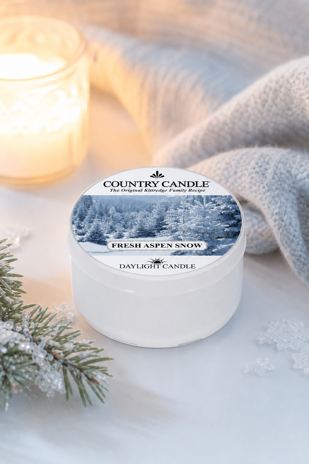 Fresh Aspen Snow Daylight 42g in einer stimmungsvollen Anwendungsszene