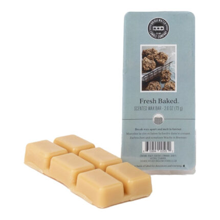 Fresh Baked Duftwachsriegel mit sichtbarer Verpackungsbeschriftung