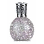 Frosted Bloom Duftlampe mit kugelförmigem, mosaikartig gemustertem Körper