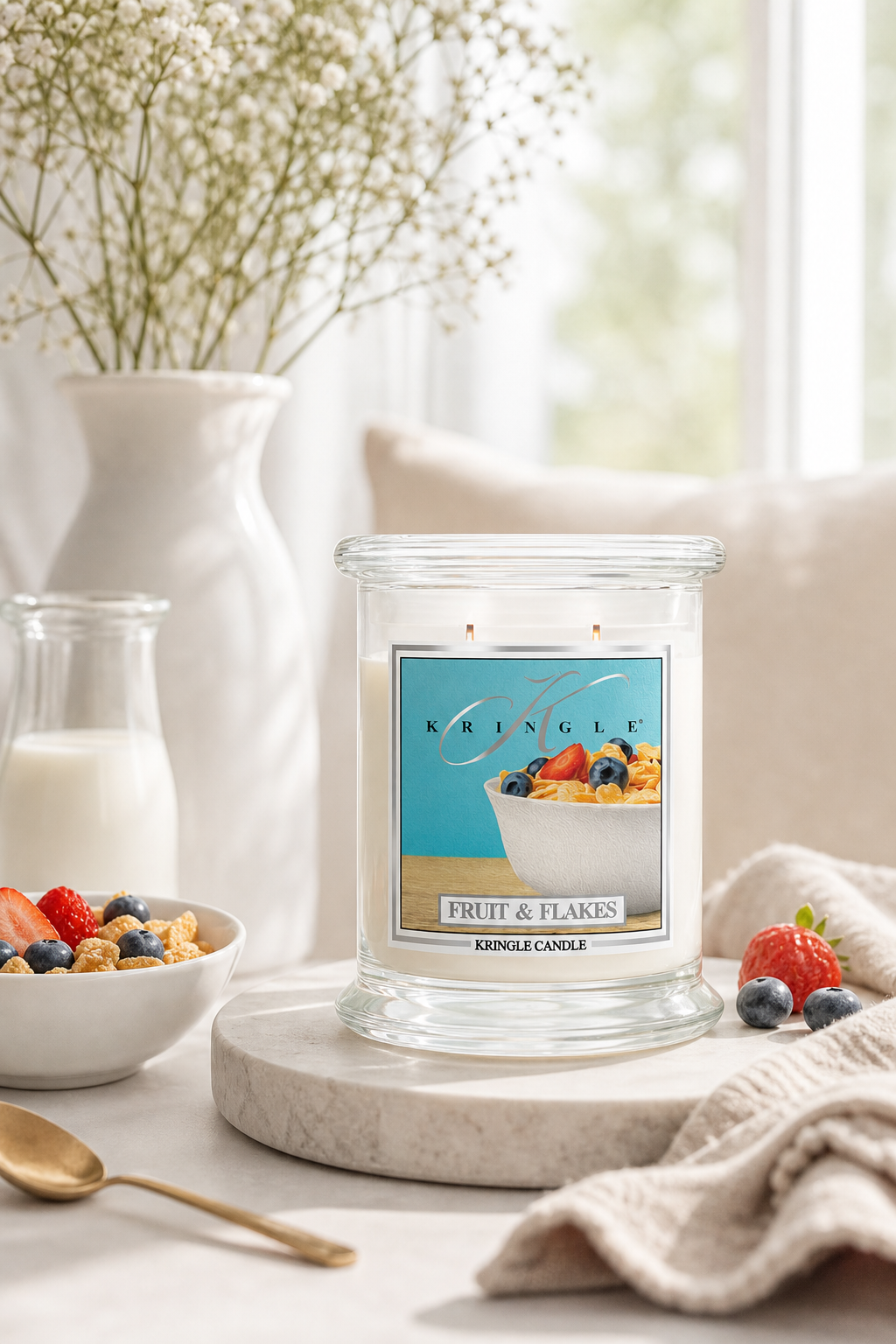 Fruit & Flakes 411g in einer stimmungsvollen Anwendungsszene