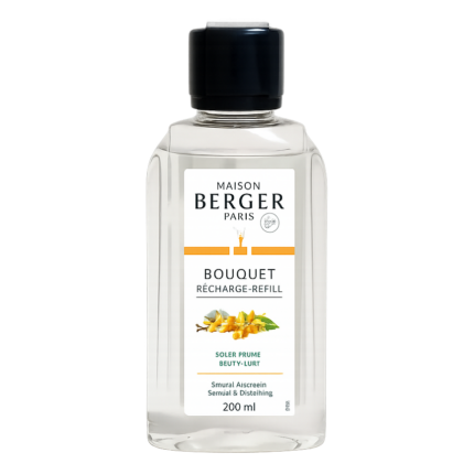 Bouquet Recharge-Refill Nachfüller von Maison Berger Paris vor schwarzem Hintergrund