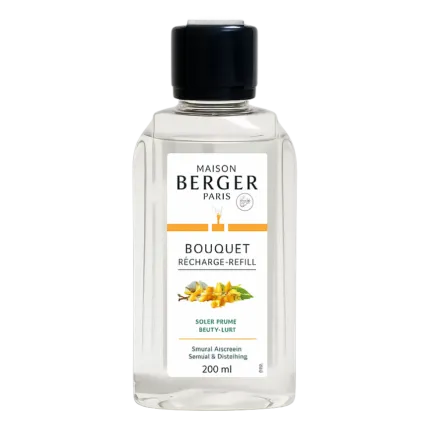 Bouquet Recharge-Refill Nachfüller von Maison Berger Paris vor schwarzem Hintergrund