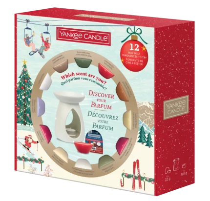 Geschenkset: 12 Wachsmelts & Duftlampe – Hauptansicht