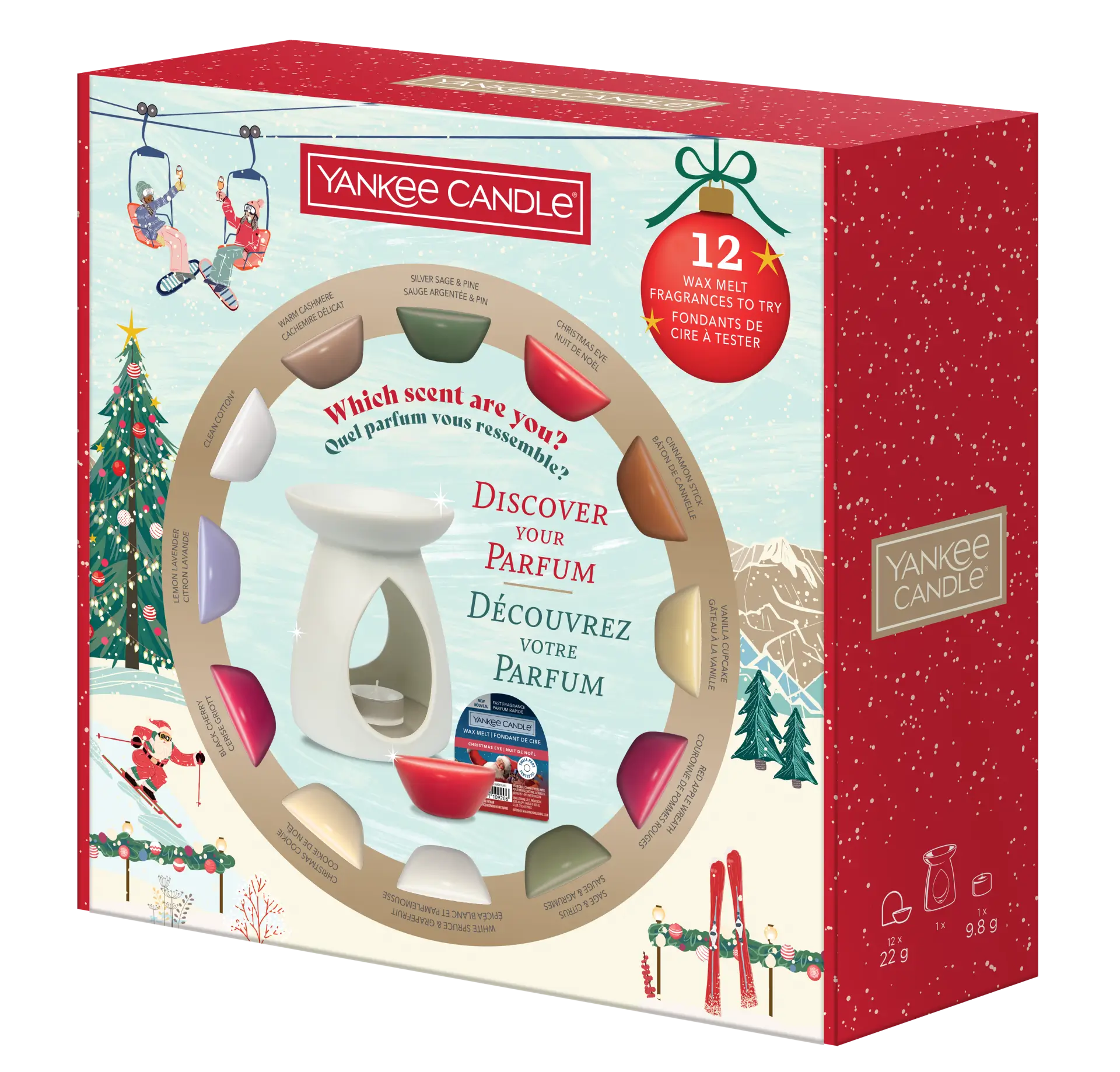 Produktbild Geschenkset: 12 Wachsmelts & Duftlampe – Hauptansicht