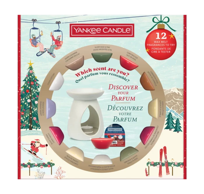 Geschenkset: 12 Wachsmelts & Duftlampe – Produktansicht