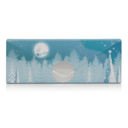 Winterlich bedruckte Yankee Candle Geschenkset-Verpackung von vorne